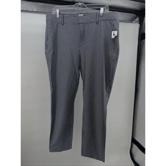 NWT GAP Womens Size 16 Blue/White Gingham Signature Skinny Ankle Pants - Picture 6 of 7